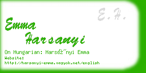 emma harsanyi business card